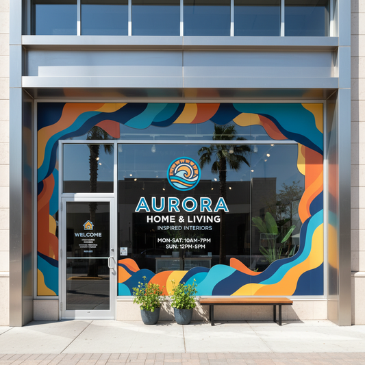 Custom Vinyl Window Graphics – Storefront & Business Signage | MKY Kustom Kreations