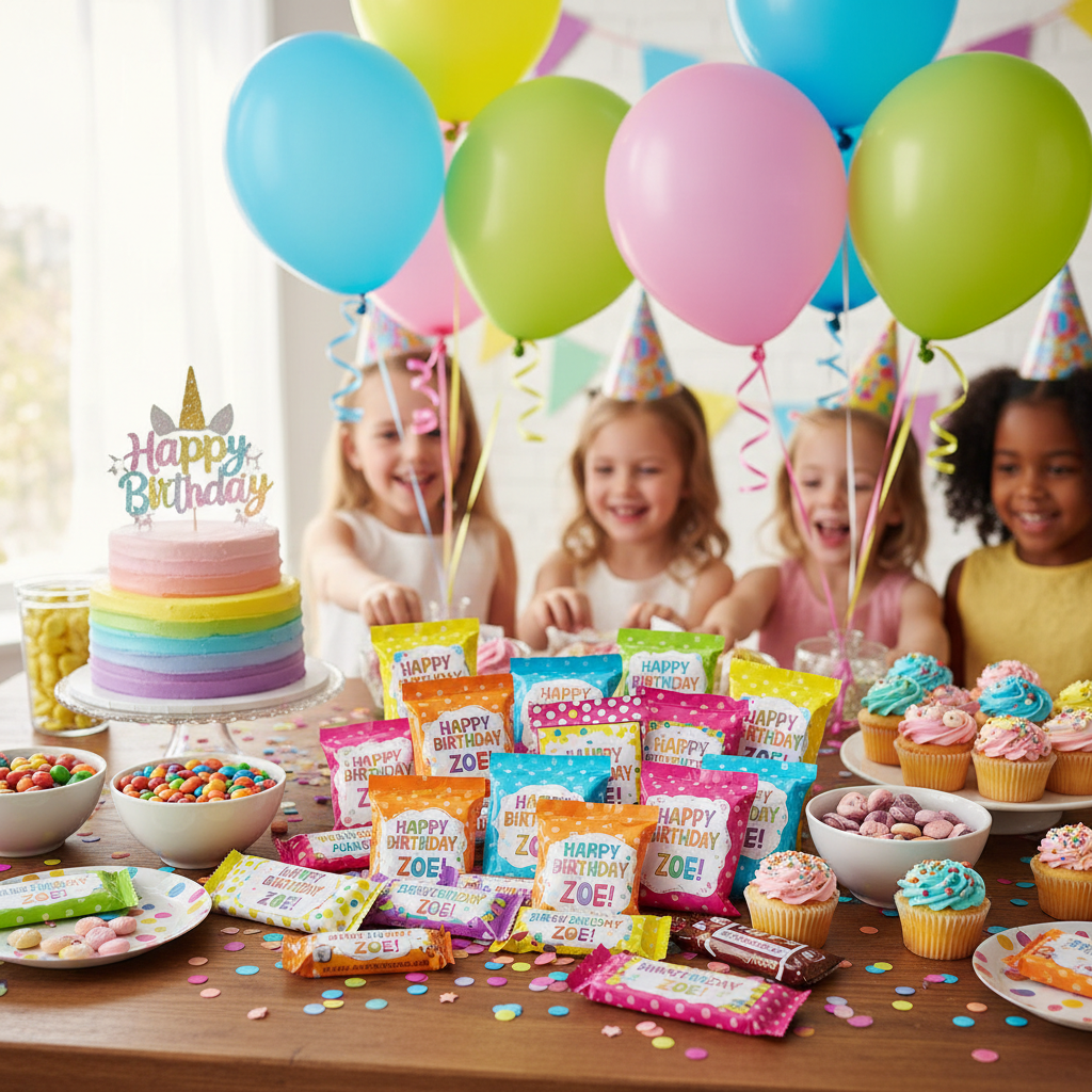 Custom Party Favor Wrappers – Personalized Candy & Treat Bags | MKY Kustom Kreations