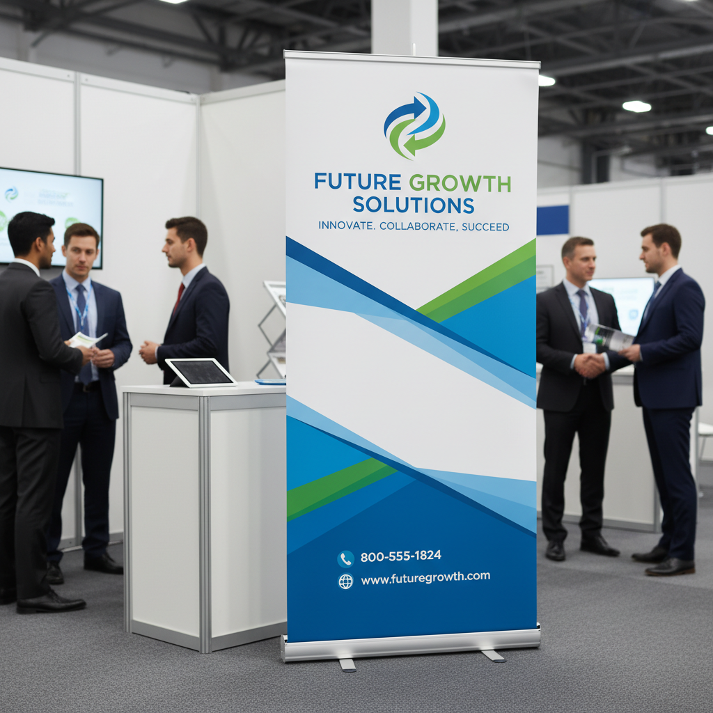 Premium Retractable Roll-Up Banners (33x80) – Trade Show & Event Display | MKY Kustom Kreations