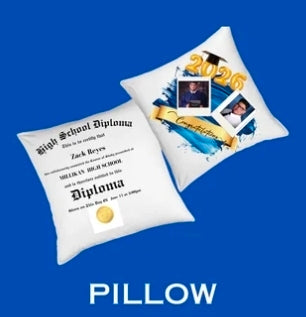 Custom Graduation Pillow – Personalized Photo Keepsake | MKY Kustom Kreations